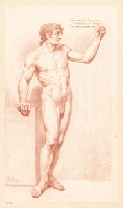 Stehender männlicher Akt, von vorne gesehen (2. Preis 1784)
