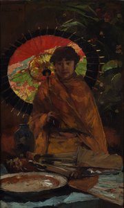 Mädchen mit japanischem Sonnenschirm, ca. 1899 von Willem de Zwart