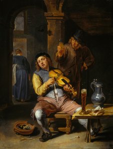 Der blinde Geiger, 1637-1677 von Willem van Herp