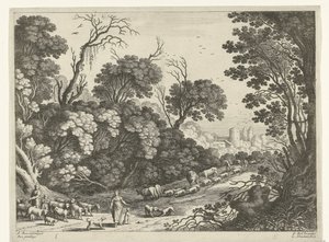 Hirten mit der Herde (Italienische Landschaften)