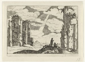 Ruine der Caracalla-Thermen von Willem van Nieulandt (II)