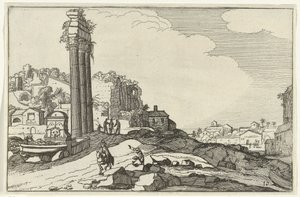 Tempel von Castor und Pollux von Willem van Nieulandt (II)
