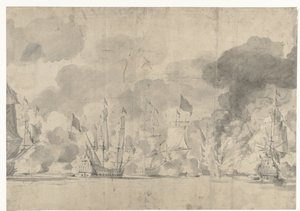 Seeschlacht bei Lowestoft am 13. Juni 1665