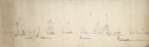 Niederländische Schiffe vor Anker, ca. 1664