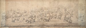 Die Schlacht von Lowestoft, 3.-13. Juni 1665, um 1674