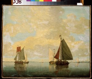 Segelboote von Willem van de Velde the Younger