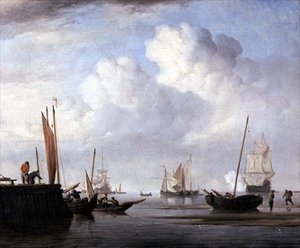 Fischerboote und andere Segelschiffe