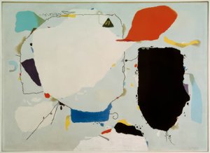 Monturi auf Rot und Blau von Willi Baumeister