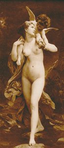 Die Jugend und die Liebe von William Adolphe (after) Bouguereau