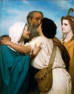 Die Rückkehr des Tobias von William-Adolphe Bouguereau (1825-1905) von William Adolphe Bouguereau