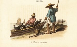 Chinesische Fischer und ihre Kormorane von William (after) Alexander