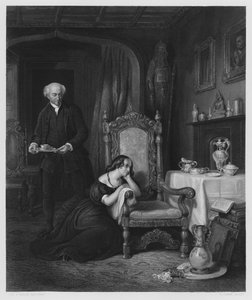 Der leere Stuhl, Abbotsford (Stich)