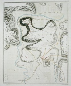 Plan der Stadt Troja, aus 