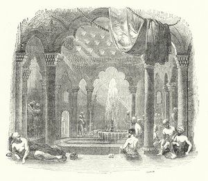 Türkisches Bad (Gravur) von William (after) Harvey