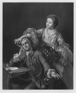 Garrick und seine Frau, nach dem Bild in der Königlichen Sammlung (Gravur)