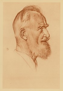 Porträt von George Bernard Shaw von William (after) Rothenstein