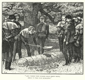 Robin Hoods Tod und Beerdigung von William (after) Small