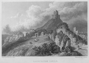 Launceston Castle von William (after) Westall