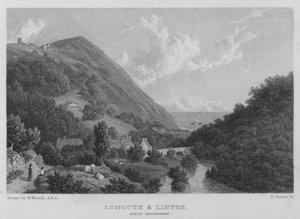 Lymouth und Linton, Nord-Devonshire von William (after) Westall