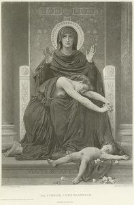 La Vierge Consolatrice (Gravur) von William Adolphe Bouguereau