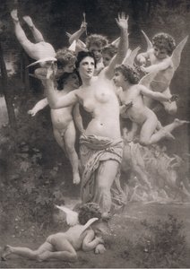 Ein Nest von Cupidos von William Adolphe after Bouguereau