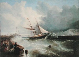 Die Ankunft von Prinz Albert in Dover auf dem Weg nach London zu seiner Hochzeit mit Königin Victoria im Jahr 1840