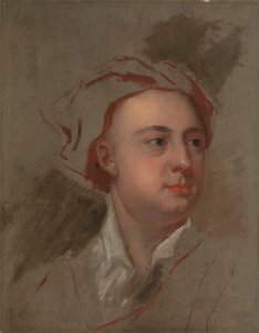 Ein unvollendetes Studium des Kopfes von James Thomson