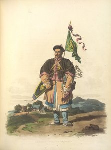 Ein Soldat in seiner gewöhnlichen Kleidung