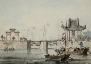 Chinesische Hafenszene