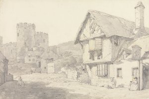 Conway, Nordwales: Das Schloss und das alte College-Haus von William Alexander