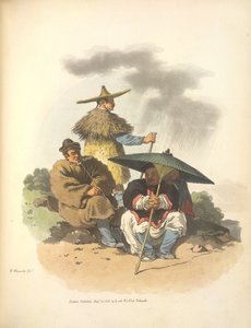 Bekleidet für Regenwetter