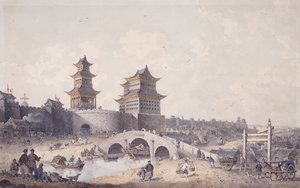 Pringze Männer, das Westtor von Peking von William Alexander