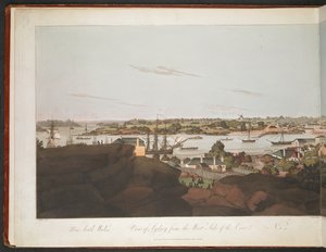 Blick von Sydney auf die Westseite der Bucht von William Alexander