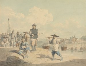 Ansicht der Provinz Kiang-nan, China, nach der Natur gezeichnet von William Alexander