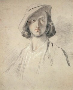 Porträtstudie eines jungen Mannes von William Allan