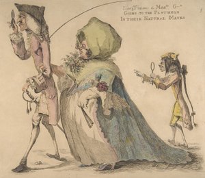 Long Thomas und Mad-le G-d gehen zum Pantheon in ihren natürlichen Masken von William Austin
