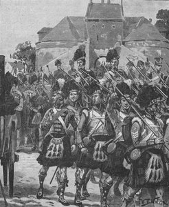 Pictons Division auf dem Weg zur Front