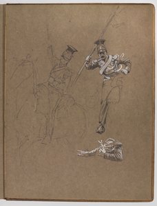 Studien für das Ölgemälde, Die Fahne: Albuhera, 16. Mai 1811