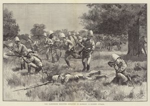 Die Hampshire Mounted Infantry in Burma, ein plötzlicher Angriff