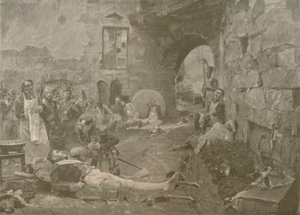Napoleon und Marschall Lannes bei Essling