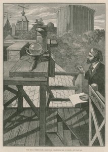 Das Königliche Observatorium, Greenwich; Messen des Sonnenscheins (Stich) von William Bazett Murray