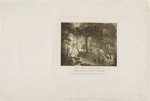 Sonnenreflexion auf dem Tau, eine Gartenszene von William Birch