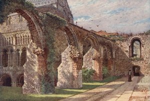 Ruinen der Krankenstation, Kathedrale von Canterbury