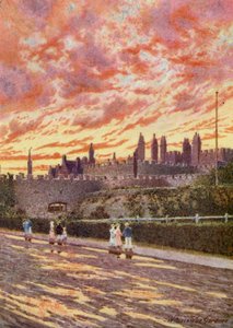 Das Ende eines stürmischen Tages, Deal Castle von William Biscombe Gardner
