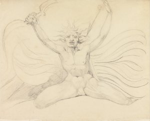Albion zwingt die vier Zoas zu ihren richtigen Aufgaben von William Blake