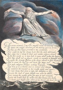 Amerika. Eine Prophezeiung, Tafel 10, Die Antwort des Schreckens... von William Blake