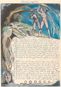 Amerika. Eine Prophezeiung, Platte 3, Präludium - Die schattenhafte Tochter.... von William Blake