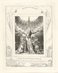 Und mein Diener Hiob wird für euch beten, 1825 von William Blake