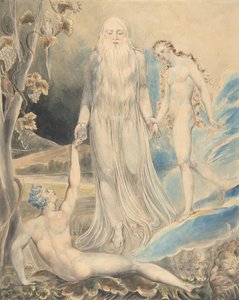 Engel der göttlichen Gegenwart bringt Eva zu Adam Die Erschaffung Evas..., recto..., 1803