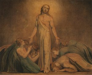 Christus erscheint den Aposteln nach der Auferstehung von William Blake